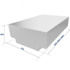 Алюминиевая чушка 900x750x400 мм А8 ГОСТ 11070-2019