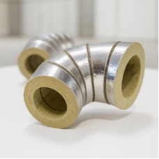 Отвод кашированный алюминиевой фольгой 18x40 мм 60° ГОСТ 23208-2003