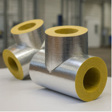 Тройник кашированный алюминиевой фольгой переходной 25x15x30 мм 60° ГОСТ 23208-2003